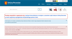 Desktop Screenshot of gminabaranow.pl