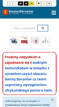 Mobile Screenshot of gminabaranow.pl