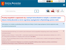 Tablet Screenshot of gminabaranow.pl